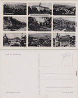 Rudolstadt Bahnhof, Schloss, Markt, Panorama 1958 - Autres & Non Classés