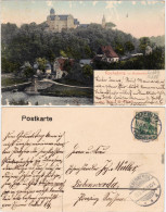 Rochsburg Lunzenau Partie In Der Stadt - Brücke Und Burg 1906 - Lunzenau