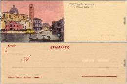 Venedig Venezia Rio Cannaregio E Palazzo Labia 1905 - Otros & Sin Clasificación