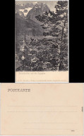 Garmisch-Partenkirchen Stadt Und Die Zugspitze Ansichtskarte  1909 - Garmisch-Partenkirchen