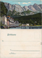 Garmisch-Partenkirchen Blick Auf Die Zugspitze Hotel Eibsee 1914  - Garmisch-Partenkirchen