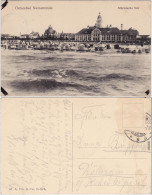 Swinemünde Świnoujście Stürmische See  - Strand Und Kurhaus 1915  - Polen