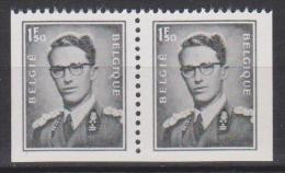 Belgique N° 1561e ** Du B3-B5 - S.M. Le Roi Baudouin - Se Tenant - 1970 - Unused Stamps