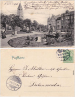 Ansichtskarte Dessau Partie Am Funkplatz Und Petrus Kirche 1905 - Altri & Non Classificati