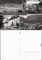 Ansichtskarte Zella-Mehlis Oberschule, Überblick, Postamt, Regenberg 1976 - Altri & Non Classificati