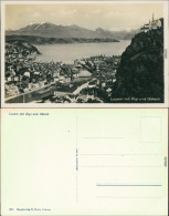 Ansichtskarte Luzern Lucerna Blick Auf Den Ort 1930 - Sonstige & Ohne Zuordnung