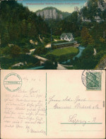 Ansichtskarte Polenz-Neustadt (Sachsen) Waltersdorfer Mühle 1914 - Neustadt