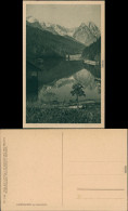 Ansichtskarte Garmisch-Partenkirchen Risser-See/Riessersee Mit Alpen 1924 - Garmisch-Partenkirchen