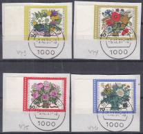 BERLIN  473-476, Gestempelt Auf Briefstück, 25 Jahre Wohlfahrtsmarken, 1974 - Gebruikt