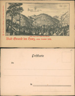 Ansichtskarte Bad Grund (Harz) Blick Auf Die Stadt Im Jahr 1654 1654/1912  - Bad Grund