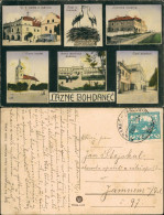 Bohdanetsch Lázně Bohdaneč   Markt, Kirche, Post B Pardubitz Pardubice 1917 - Tsjechië