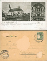 Ansichtskarte Ebersbach (Löbau/Zittau) 2 Bild: Kirche Und Orgel 1905  - Ebersbach (Löbau/Zittau)