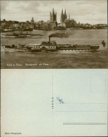 Ansichtskarte Köln Rheindampfer Und Ufer 1928 - Köln