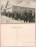 Ansichtskarte  Tarjeta Postal Hochzeitsfeier Im Schnee 1920 - Huwelijken