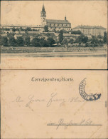 Leitmeritz Litoměřice Bischöfiche Residenz - Elbe 1909  - Tschechische Republik