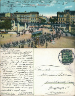 Ansichtskarte Kreuzberg-Berlin Straßenpartie - Parade - Hallesches Tor 1914  - Kreuzberg