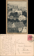Gernrode-Quedlinburg Stiftskirche St. Cyriaci Von Osten, Künstlerkarte 1910 - Other & Unclassified