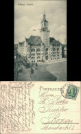 Ansichtskarte Stuttgart Rathaus Mit Kutschen Und Litfaßsäule 1909 - Stuttgart