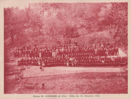 35 FOUGERES  -  Usine H. CORDIER Et Fils  -  Fete Du 10 Octobre 1921  - - Orte