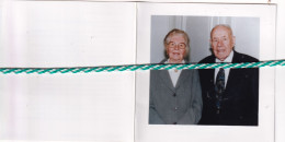 Henri Roelkens (Landskouter 1905) En Paula Baudewijns (Merelbeke 1913) Lemberge 2001. Foto - Obituary Notices