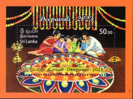 Sri Lanka - 2023 - Deepavali Festival Of Lights - Mint Souvenir Sheet - Sri Lanka (Ceylon) (1948-...)