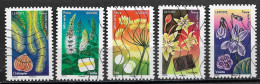 France 2022  Oblitéré -  Autoadhésif   N° 2134 - 2137 - 2138 - 2139 - 2140 -    "  Fleurs Et Douceurs  " - Used Stamps