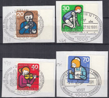 BERLIN  468-471, Gestempelt Auf Briefstück, SoSt., Int. Jugendarbeit, 1974 - Used Stamps