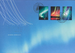 9.9.2009 Finlandia Aurora Boreale Aurora Borealis - Northern Lights Su Busta FDC - Usados