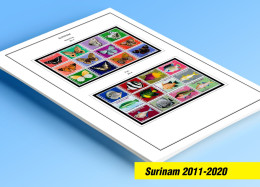 COLOR PRINTED SURINAM 2011-2020 STAMP ALBUM PAGES (65 Illustrated Pages) >> FEUILLES ALBUM - Pre-Impresas