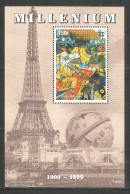 MILLENIUM 1999 Mint Block MNH(**) Painting  - Viñetas De Fantasía