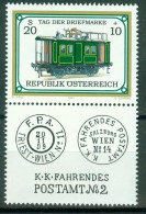 Bm Austria 2001 MiNr 2345 Zf (printed Label) MNH | Stamp Day. Post Office Railway Car #5-0111 - Ungebraucht