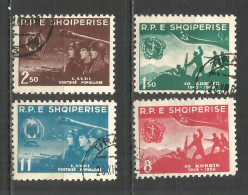 ALBANIA 1958 Used Stamps Set  - Albanië