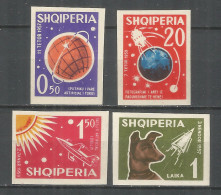 ALBANIA 1963 Mint Stamps (MNH**) Mi.# 668-671 Space  Imperf. - Albania