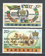Tanzania 1981 Year, Mint Stamps MNH(**) Set Royal - Tansania (1964-...)