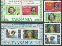 Tanzania 1986 Year, Set + 2 Blocks Mint Stamps MNH(**) Royal - Tanzania (1964-...)