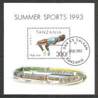 Tanzania 1993 Year, Used Block Sport - Tanzanie (1964-...)