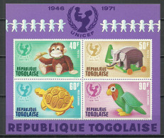 Togo 1971 Year, Block Mint MNH (**)  - Togo (1960-...)