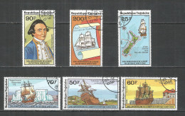 Togo 1979 Year, Set, Used Stamps Map Ships - Togo (1960-...)