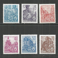 Germany DDR 1955 Year MNH(**) Mi.# 453-58 - Nuovi