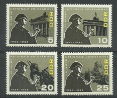 Germany DDR 1966 Year MNH(**) Mi.# 1161-64 - Nuevos