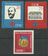 Germany DDR 1966 Year MNH(**) Mi.# 1165-67 - Unused Stamps