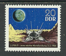 Germany DDR 1966 Year MNH(**) Mi.# 1168 Space - Neufs