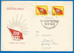 Germany DDR Cover 1963 Year - Brieven En Documenten