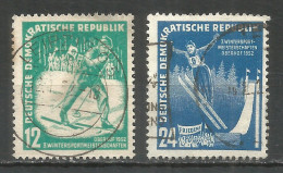 Germany DDR 1952 Year Used Stamps Mi.# 298-299 Sport - Gebruikt