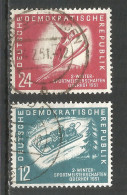 Germany DDR 1951 Year Used Stamps Mi.# 280-281 Sport - Used Stamps