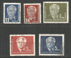 Germany DDR 1950 Year Used Stamps Mi.# 251-255 - Used Stamps