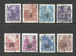 Germany DDR 1954 Year Used Stamps Mi.# 435-442 - Gebraucht