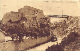 *CPA - 34 - CETTE (SETE) - Route De La Corniche - Le Fort St Pierre (C) - Tram - Sete (Cette)