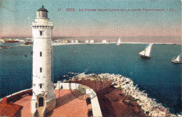 *CPA - 34 - SETE - Le Phare Saint Louis Et La Jetée Frontignan - Colorisée (B) - Sete (Cette)