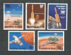 Niger 1977 Year, Set, Used Stamps Space  - Niger (1960-...)